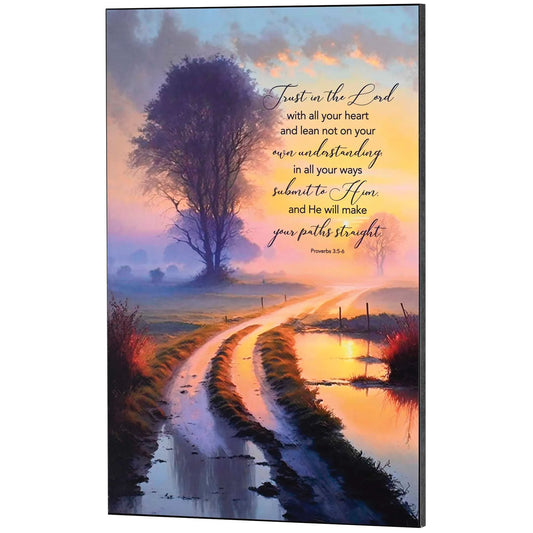 Trust In The Lord Proverbs 3:5-6 Wall Plaque